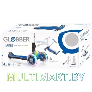 Самокат Globber Elite FL (синий) картинка 5
